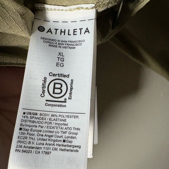 Athleta Boundless Crop Popover Olive Green Size XL - Picture 7 of 9